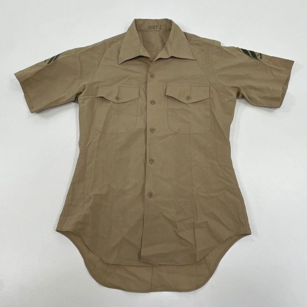 Vintage Men's Glaser Ent. & Creighton Khaki Military Shirts Lot Size 15-15.5 - Image 8