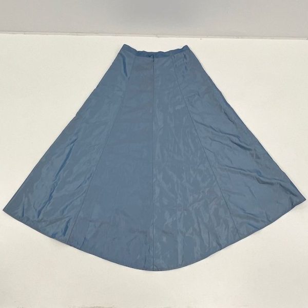 Vintage Women's Express WorldWide Y2K Iridescent Blue Long Skirt - Size 5/6 - Image 8