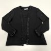 Vintage Women's Teddi of Cali Black Sequined Long Sleeve Top - Size Medium?