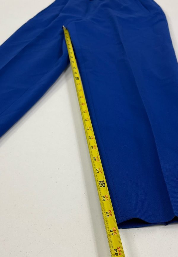 Women's Pendleton Solid Blue 100% Virgin Wool Blazer Pant Suit - Size 6P - Image 10