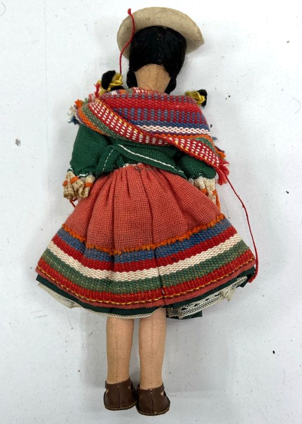Antique Vintage Collectible Folk Dolls In Traditional Dress Outfits Peru Spain - Image 9