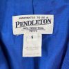 Women's Pendleton Solid Blue 100% Virgin Wool Blazer Pant Suit - Size 6P - Image 2