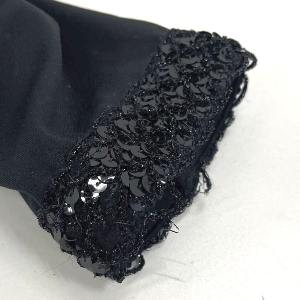 Vintage Women's Teddi of Cali Black Sequined Long Sleeve Top - Size Medium? - Image 4