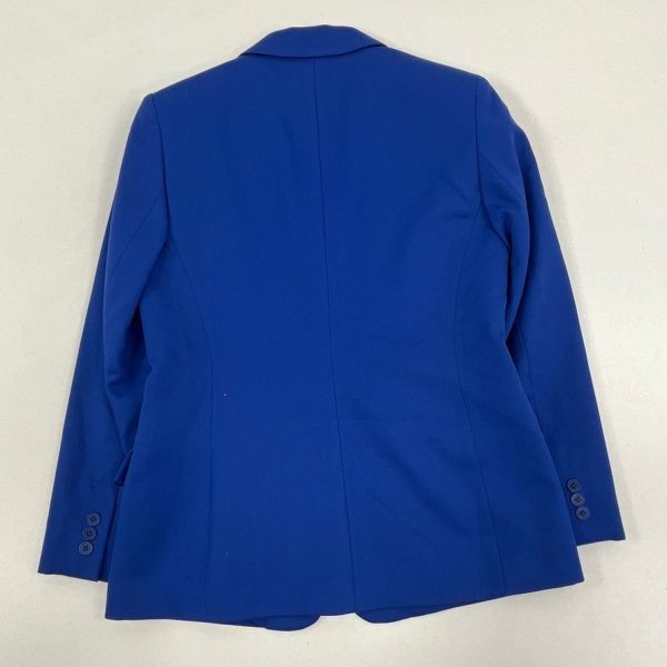 Women's Pendleton Solid Blue 100% Virgin Wool Blazer Pant Suit - Size 6P - Image 6