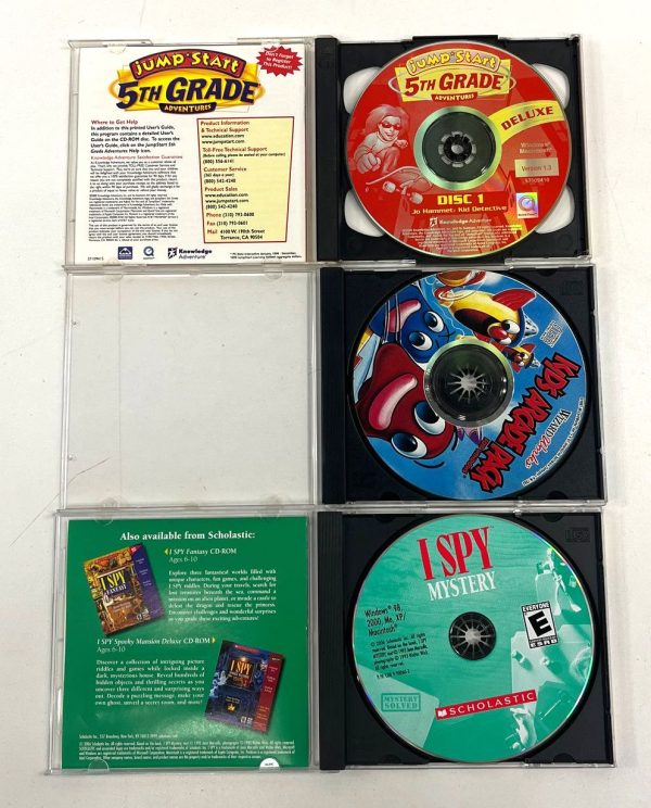 Vintage Children's Teens PC Computer Games Lot I Spy Jump Start Kids Arcade Pack - Image 4
