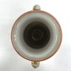 Collectible Tonina Hand Painted Nippon Floral Vase 2 Handles Gold Accent *CRACK* - Image 2
