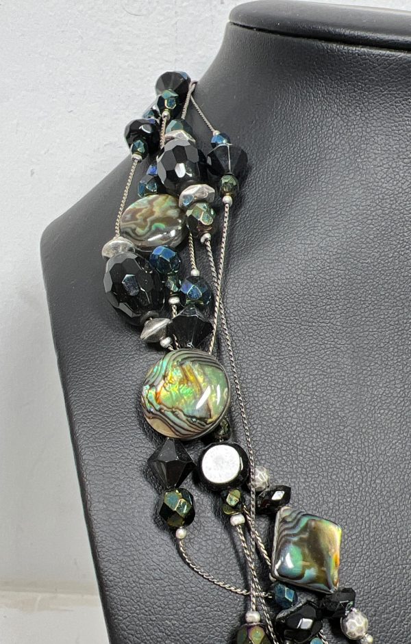 Coldwater Creek Abalone Beaded Necklace - Image 2