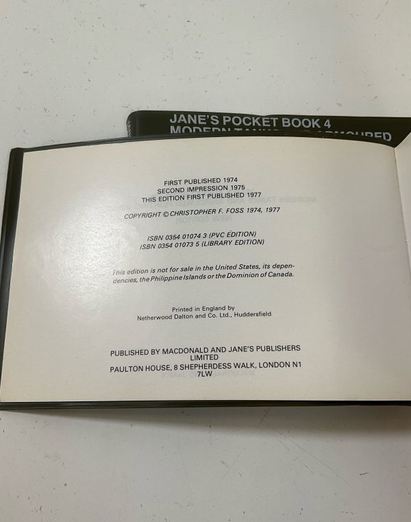 2 Jane's Pocket Book 4 Modern Tanks & Armoured Fighting Vehicles New Edition - Image 5