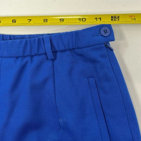 Women's Pendleton Solid Blue 100% Virgin Wool Blazer Pant Suit - Size 6P - Image 9
