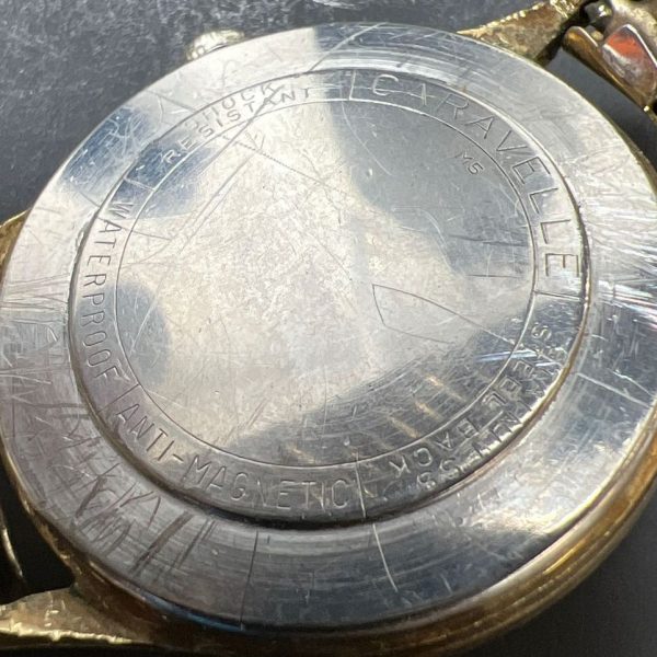 Vintage Caravelle Automatic Watch Not Working Damaged Band - Image 5