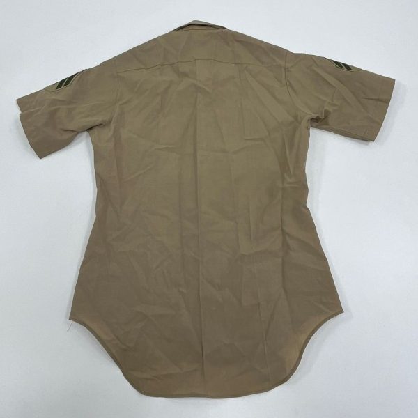 Vintage Men's Glaser Ent. & Creighton Khaki Military Shirts Lot Size 15-15.5 - Image 11
