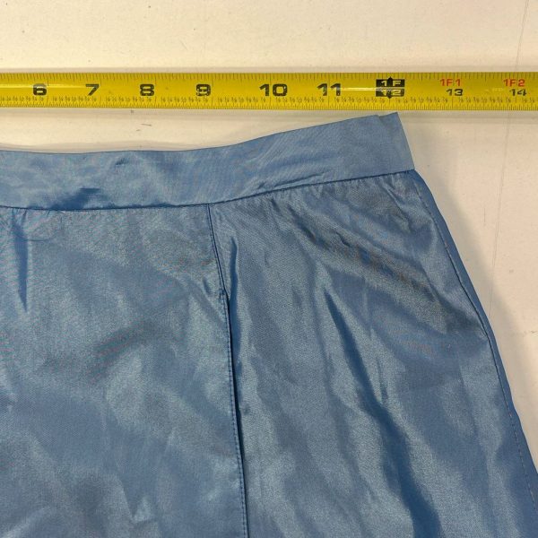 Vintage Women's Express WorldWide Y2K Iridescent Blue Long Skirt - Size 5/6 - Image 6