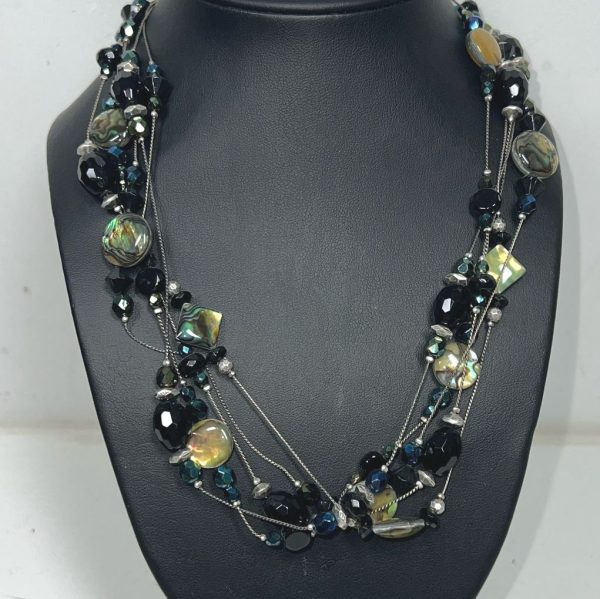 Coldwater Creek Abalone Beaded Necklace